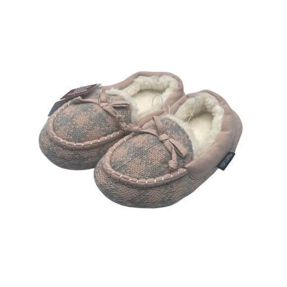 MUK LUKS Memory Foam‎ Kids Slippers Size Medium (12-13)